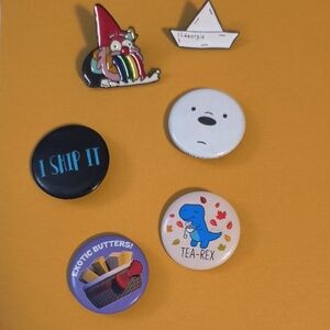 Colorful Pin Button Set